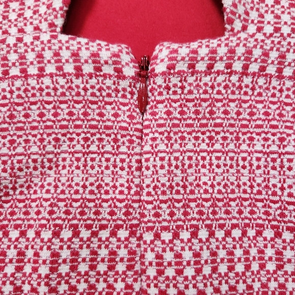 Banana Republic Jacquard Knit Cross-Back Dress With Ruffled Hem Size 16 - Picture 9 of 12